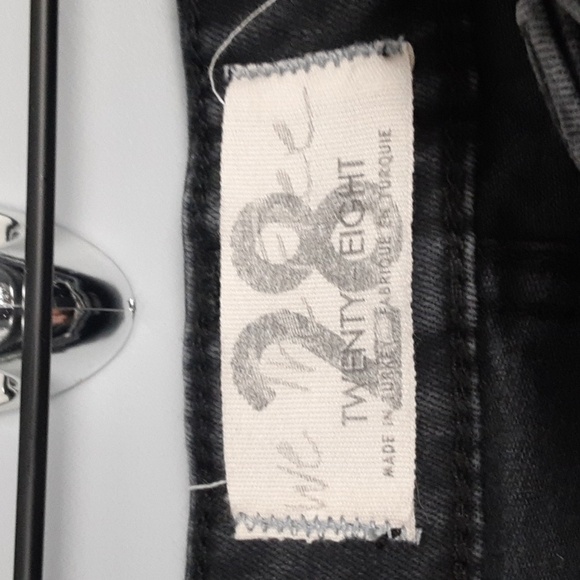 Free People We The Free Button Fly Black Distressed Skinny Slim Fit Jeans - Picture 8 of 11